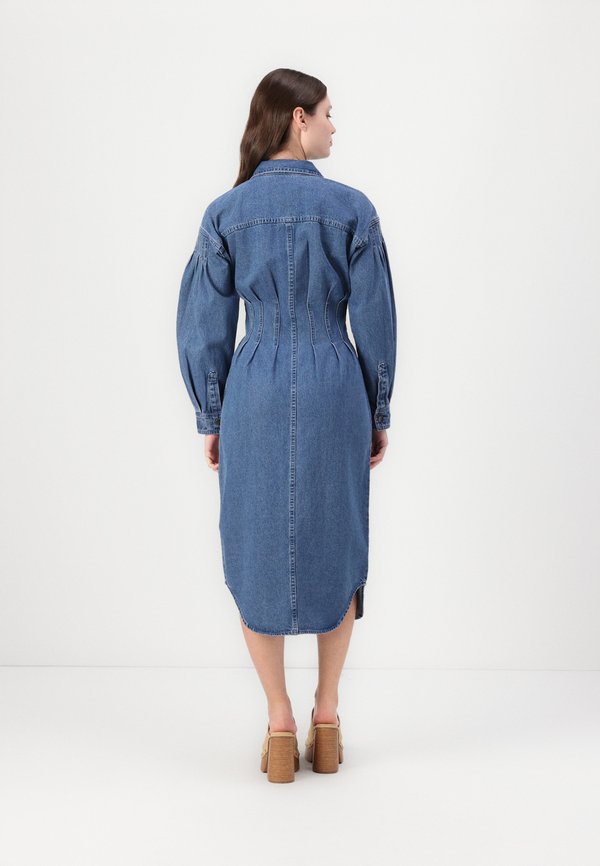 ANNELIESE SHIRT DRESS - Denim dress4