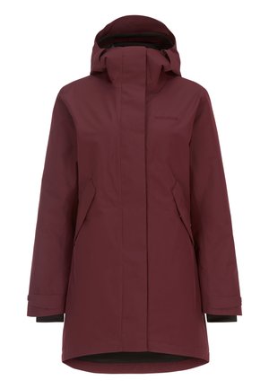 Bordå vattenavvisande jacka med huva, med framdragkedja, sidofickor och en strömlinjeformad design. Tillverkad av hållbart tyg.