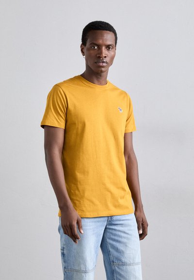 PS Paul Smith SLIM FIT ZEBRA - Tricou basic - yellow