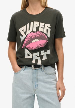 Print T-shirt - black