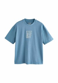 RELAXED FIT HEAVYWEIGHT JAPAN GRAPHIC - Majica kratkih rukava s printom - blue