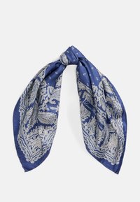 PAISLEY SILK TWILL SQUARE SCARF - Halsdoek - pale iris