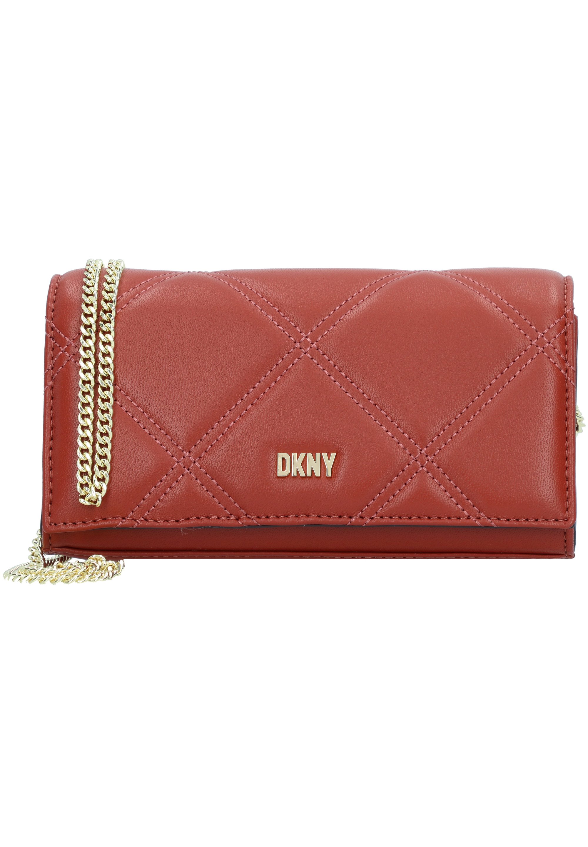dkny red clutch bag
