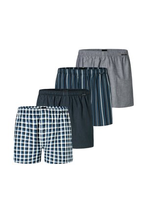 4ER PACK WEB - Boxershorts - grau dunkelblau blau