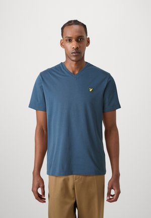 Lyle & Scott V NECK - T-shirt - bas - ink blue