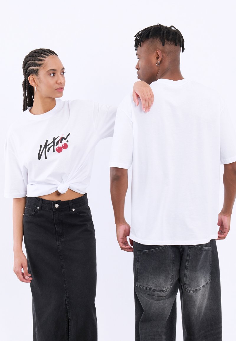 YOURTURN UNISEX - T-shirts print - white