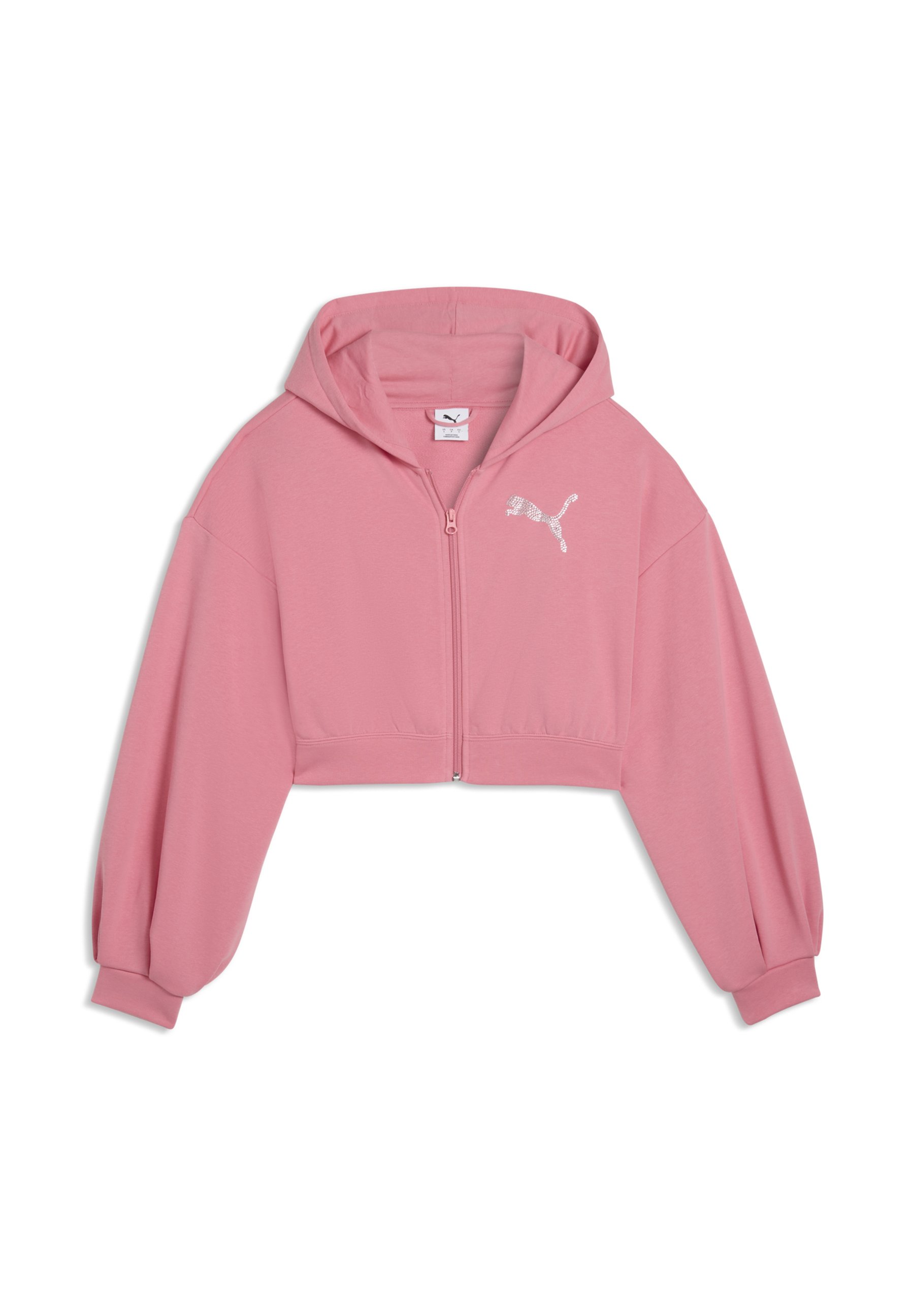 Puma GRAPHIC BEDAZZLED - Mikina na zip - wild pink