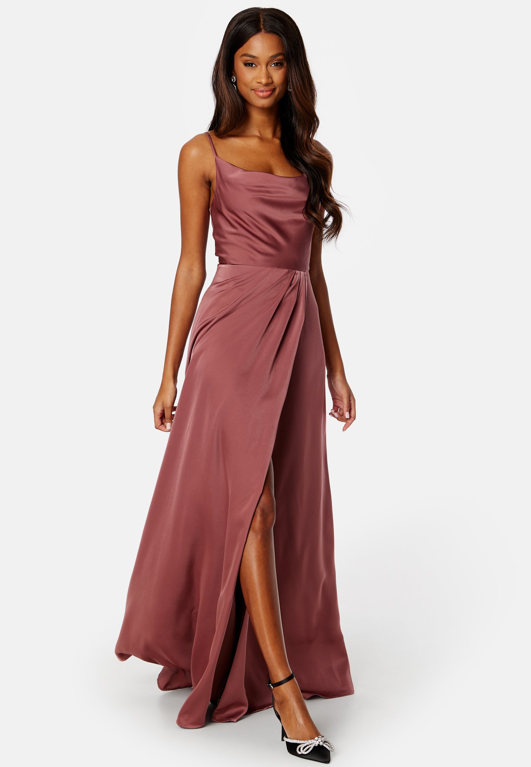 Pink evening dress