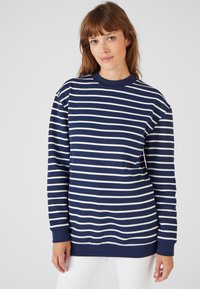 Damart DOUILLET - Felpa - Navy Striped