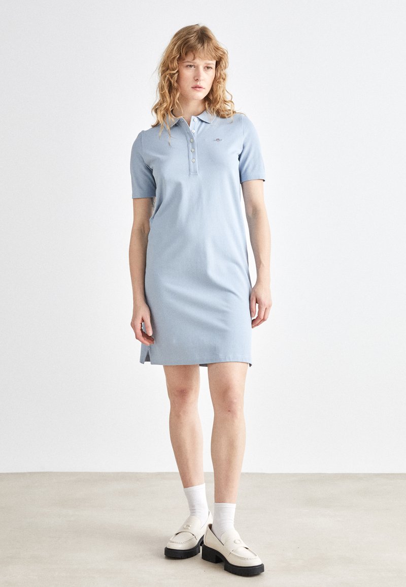 GANT SHIELD DRESS - Day dress - dove blue/blue - Zalando.ie GANT SHIELD DRESS - Day dress - dove blue/blue - Zalando.ie