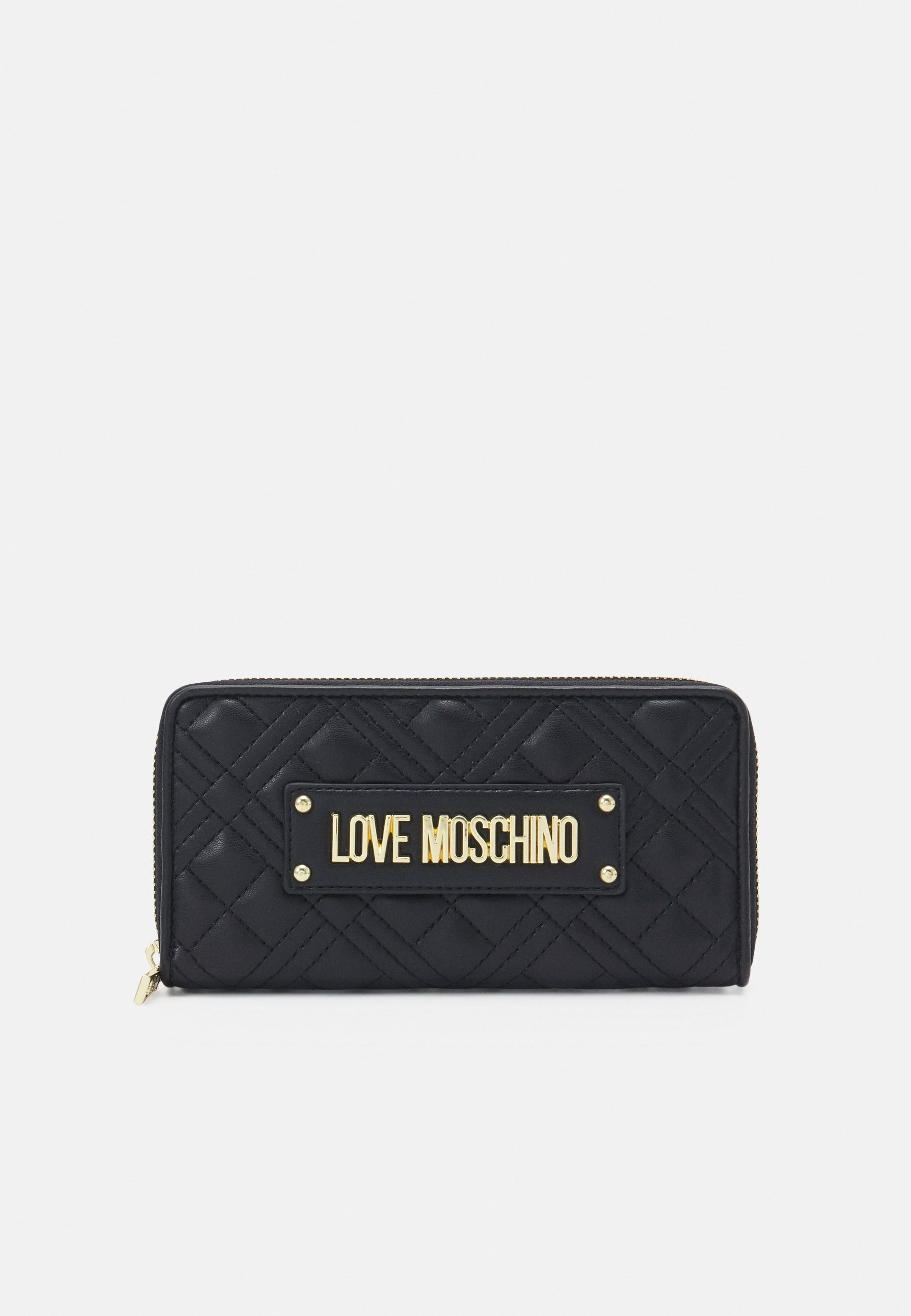 Love Moschino QUILTED LOGO CONTINENTAL - Portafoglio - nero - Zalando.it