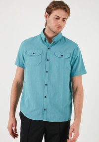 Buratti REGULAR FIT - Overhemd - petrol blue