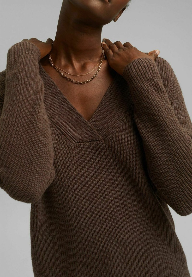Damen Strickjacken | Esprit Collection Strickpullover dark brown/dunkelbraun - PG11608 Damen Strickjacken | Esprit Collection Strickpullover dark brown/dunkelbraun - PG11608