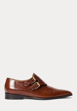 Polo Ralph Lauren, DOUBLE-MONK-STRAP LOAFER - Zapatos sin cordones - cuoio