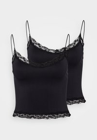 ONLVICKY CROP 2 PACK - Caraco - black