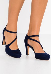 Anna Field - Højhælede pumps - dark blue Miniaturebillede 1