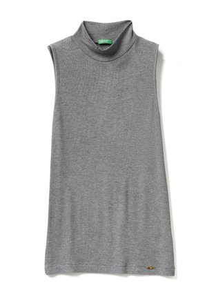 SLEEVELESS WITH HIGH NECK - Top - grey