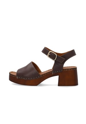 VENEZIA, HIGH HEELED SANDALS - Plateausandaler - dark brown