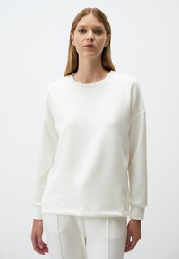 CREW NECK LONG SLEEVED - Felpa - white