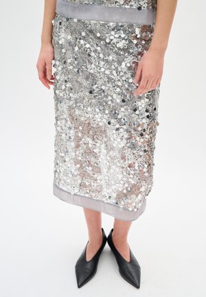 DAVINAIW - Pencil skirt - silver