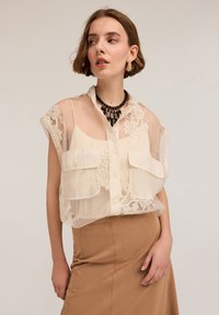 Motivi - Button-down blouse - bianco Thumbnail Image 1