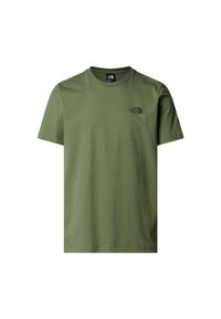 M MOUNTAIN SKETCH SS TEE - T-shirt print - bark mist