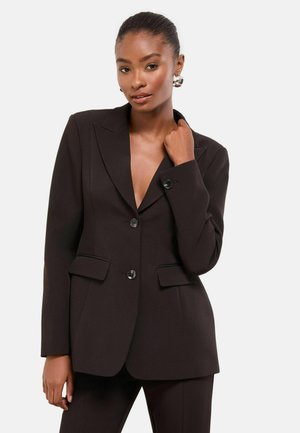 REGULAR FIT - CINCHED WAIST FITTED - Blazer - black