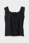 EYELET FASHION - Горнище на пижама - black