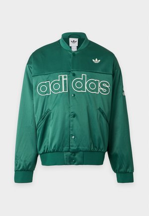 adidas Originals, VARSITY JACKET UNISEX - Яке бомбър - collegiate green