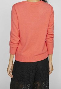 VILA Strickpullover - coral