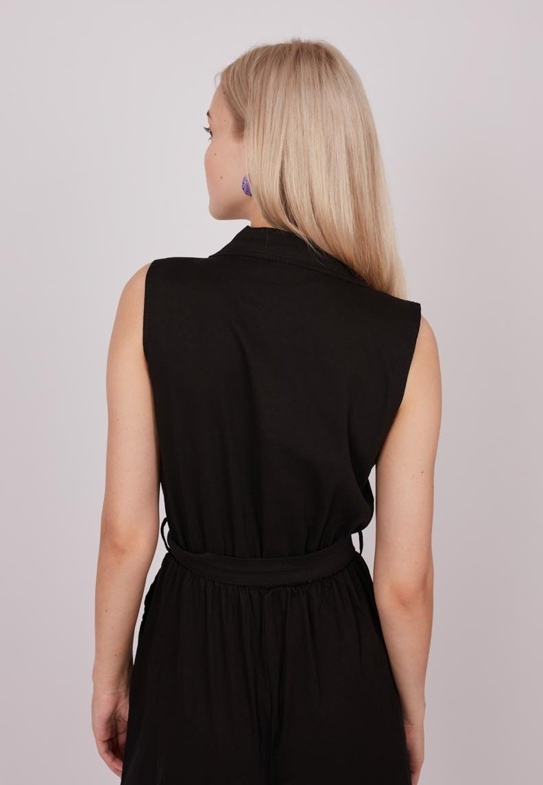 Damen Kleider | Dioxide WORKER Jumpsuit black/schwarz - CL09560 Damen Kleider | Dioxide WORKER Jumpsuit black/schwarz - CL09560