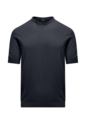 STITCH SHORT SLEEVE CREW NECK - T-shirt basic - night blue faded