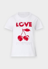 WALK CONCERT CHERRY LOVE - Apdrukāts T-krekls - white
