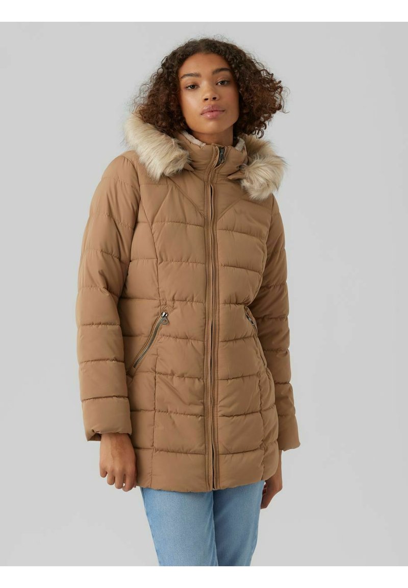 Vero Moda VMLIV Winter coat tigers eye/beige Zalando.de