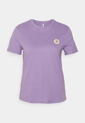 ONLWEEKDAY BOX - T-shirts med print - chalk violet straw