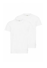 To kortærmede t-shirts med rund hals i hvid. Fremstillet af glat stof med en regular fit, med et minimalistisk design og uden mønstre.