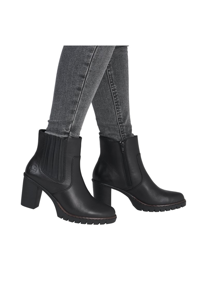 Rieker Bottines à plateau - schwarz