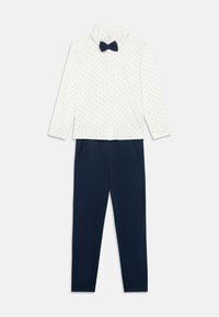 Lindex SHIRT TROUSER AND BOWTIE SET - Broek - dark blue