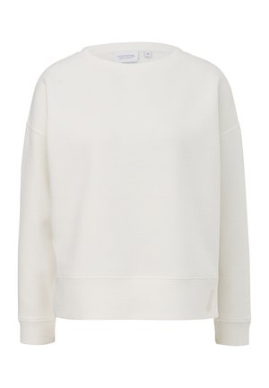 comma casual identity, MIT STRUKTURMUSTER - Sweatshirt - weiß