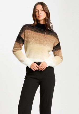 Morgan HIGH COLLAR - Strickpullover - camel