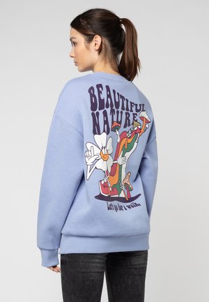 MIT BACKPRINT - Jumper - light blue