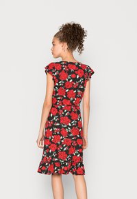 VILA VIMOONEY - Vestido de malha - black aop