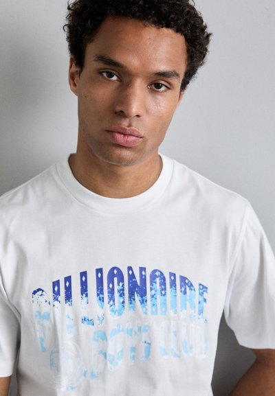 Billionaire Boys Club GREAT WAVE FILL ARCH LOGO - Marškinėliai su spaudiniu - white