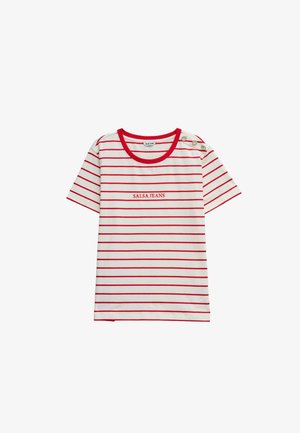Salsa Jeans, SALSA JEANS SECRET GLAMOUR PUSH IN BOOTCUT - T-shirt con stampa - rouge