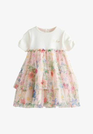 Baker by Ted Baker TIERED MOCKABLE - Freizeitkleid - pink white