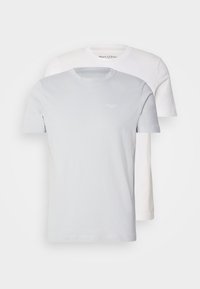 LOGO PRINT 2 PACK - T-shirt basique - aqua/offwhite