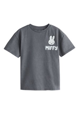 Next REGULAR FIT - OVERSIZED GRAPHIC T-SHIRT  . - T-shirts print - charcoal