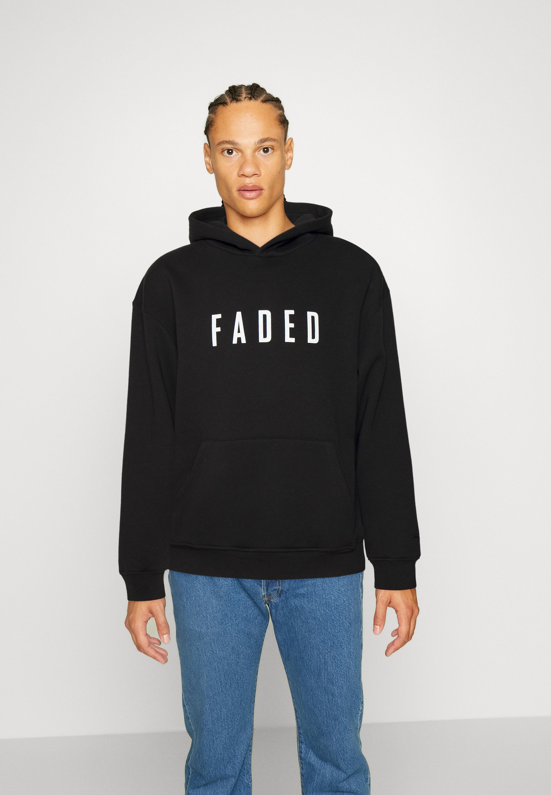 FADED REGULAR HOODIE - Sweatshirt - black - Zalando.co.uk