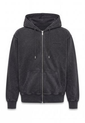 Pegador, LOGO REGULAR JACKET - Φούτερ με φερμουάρ - vintage black