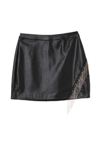 CON STRASS - Gonna a campana - nero